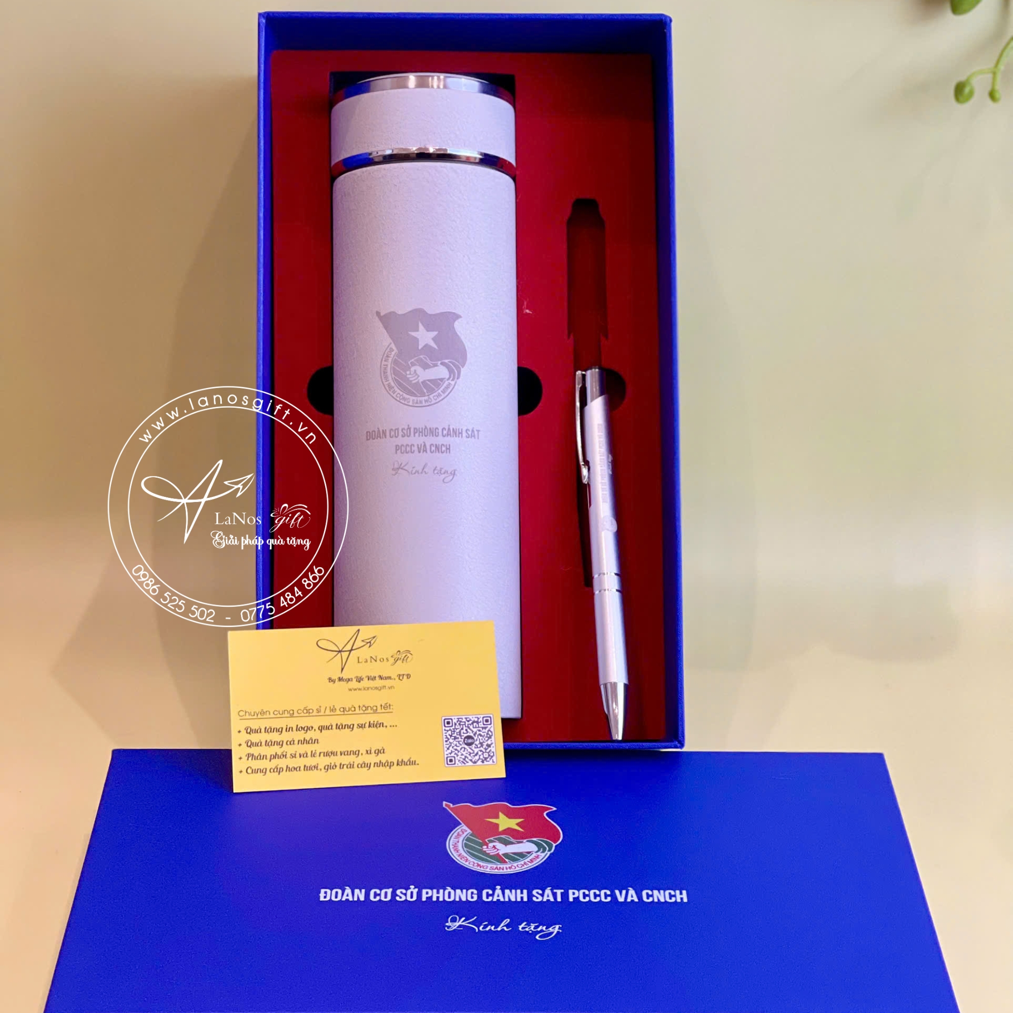 Hộp Quà Tặng Bình Giữ Nhiệt + Bút - LNGS 02 - Hình ảnh 3