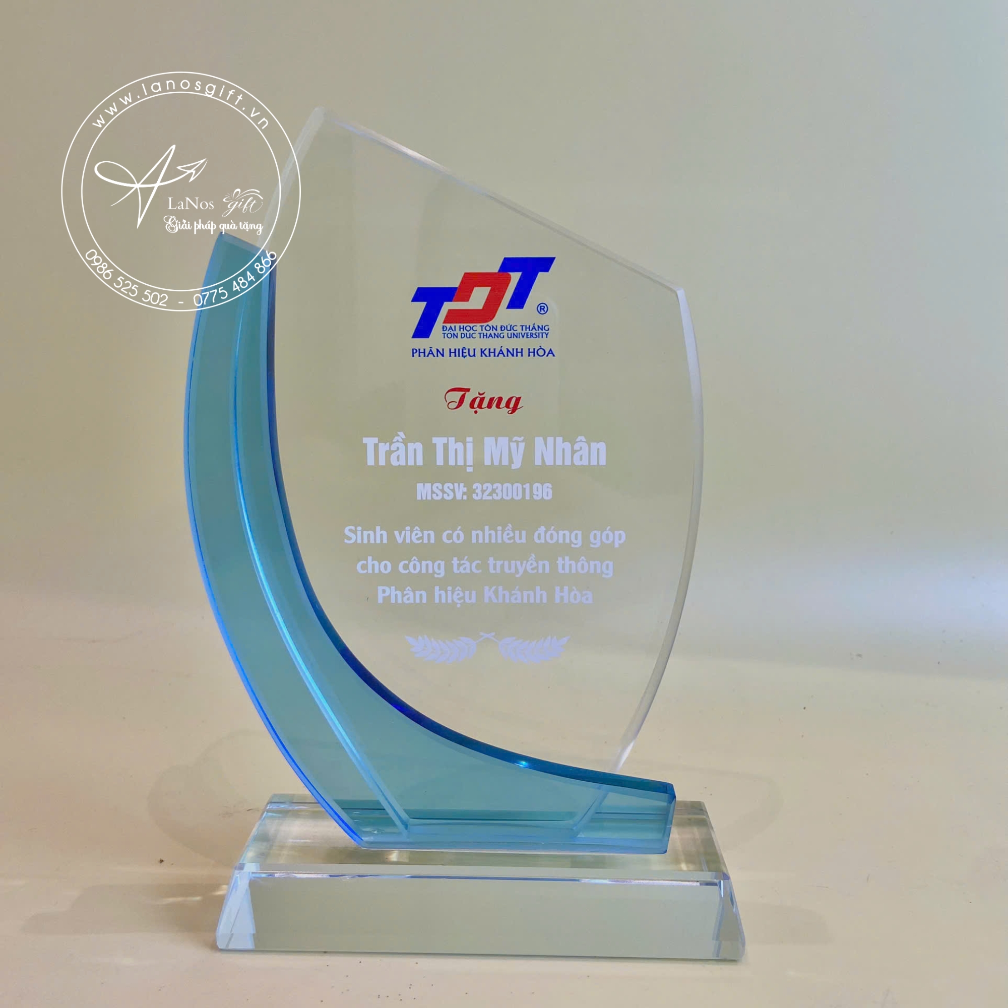 Kỷ Niệm Chương Pha Lê Cao Cấp – Thiết Kế Theo Yêu Cầu, Sang Trọng & Ý Nghĩa - LNPL 07 - Hình ảnh 2