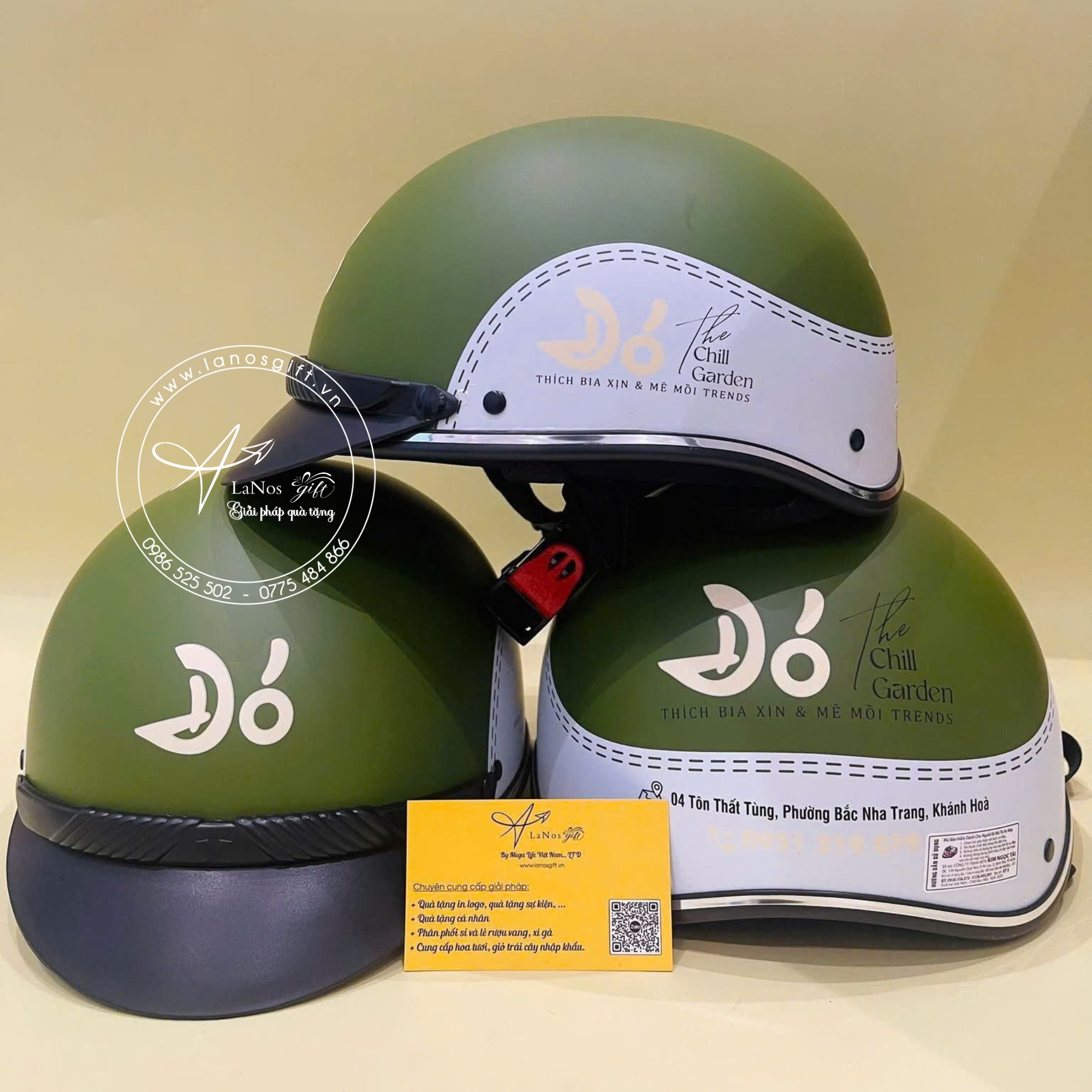 Mũ bảo hiểm in logo - LNMBH 02