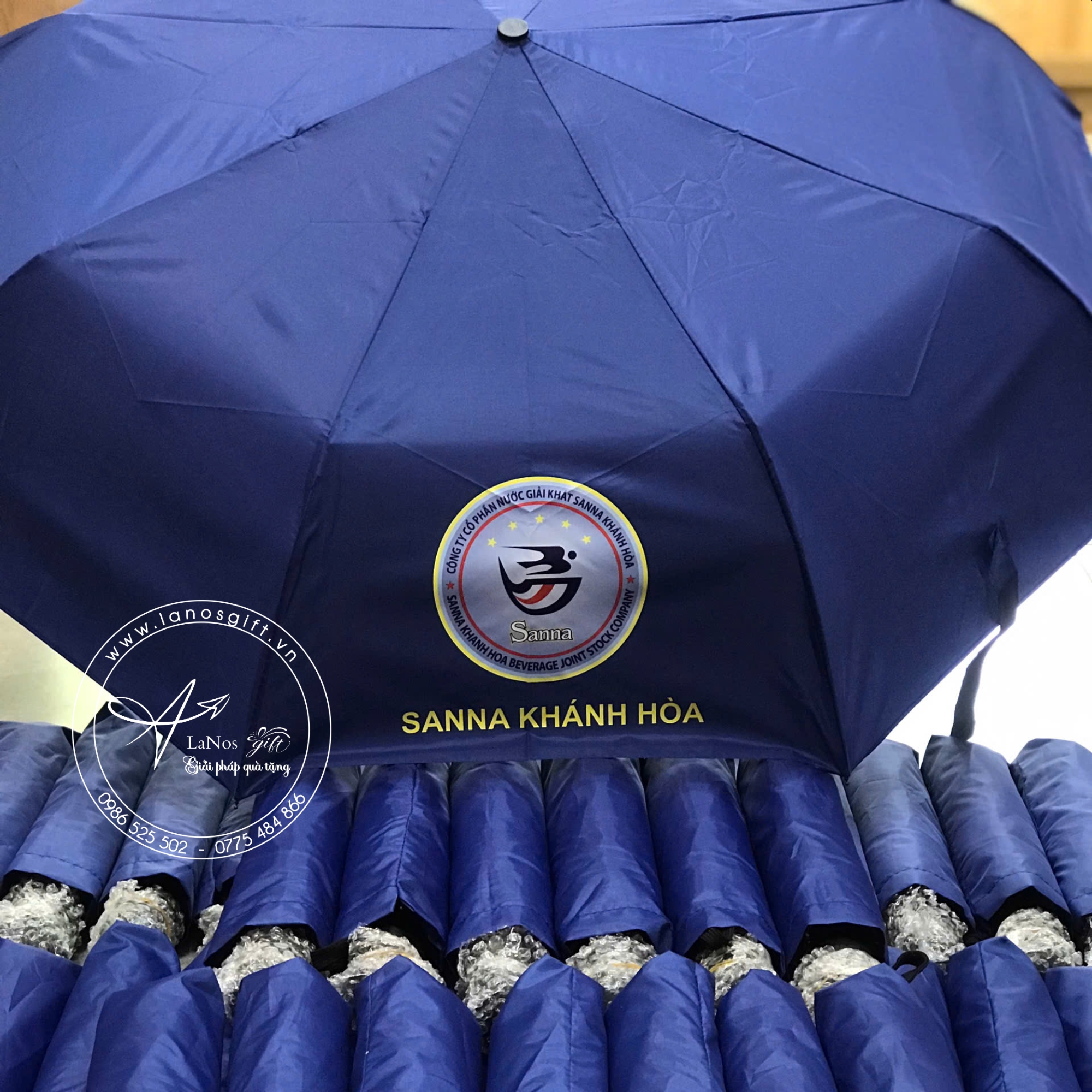 Ô Dù In Logo - Quà Tặng Thiết Kế Theo Yêu Cầu - LNOD 04 - Hình ảnh 2