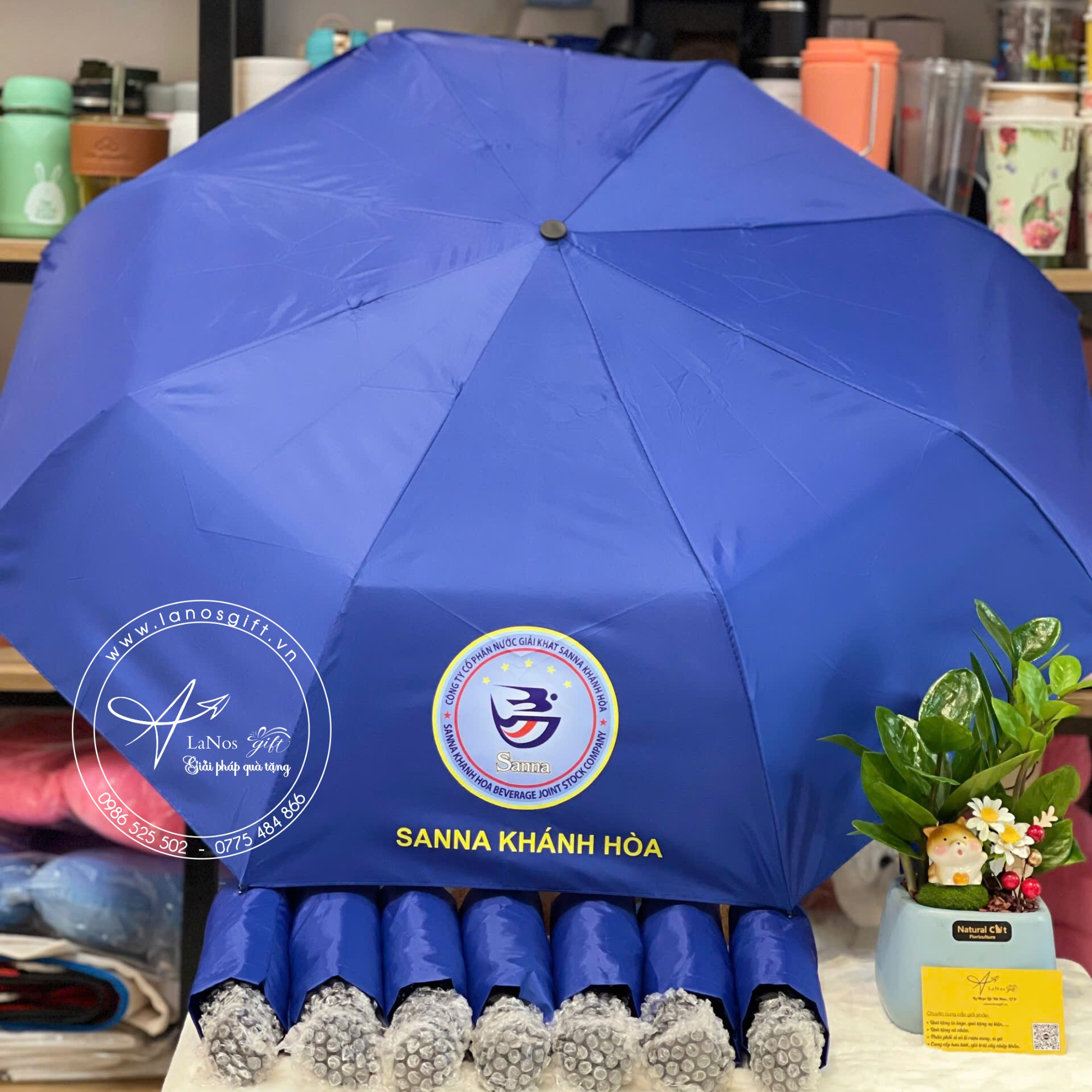 Ô Dù In Logo - Quà Tặng Thiết Kế Theo Yêu Cầu - LNOD 04