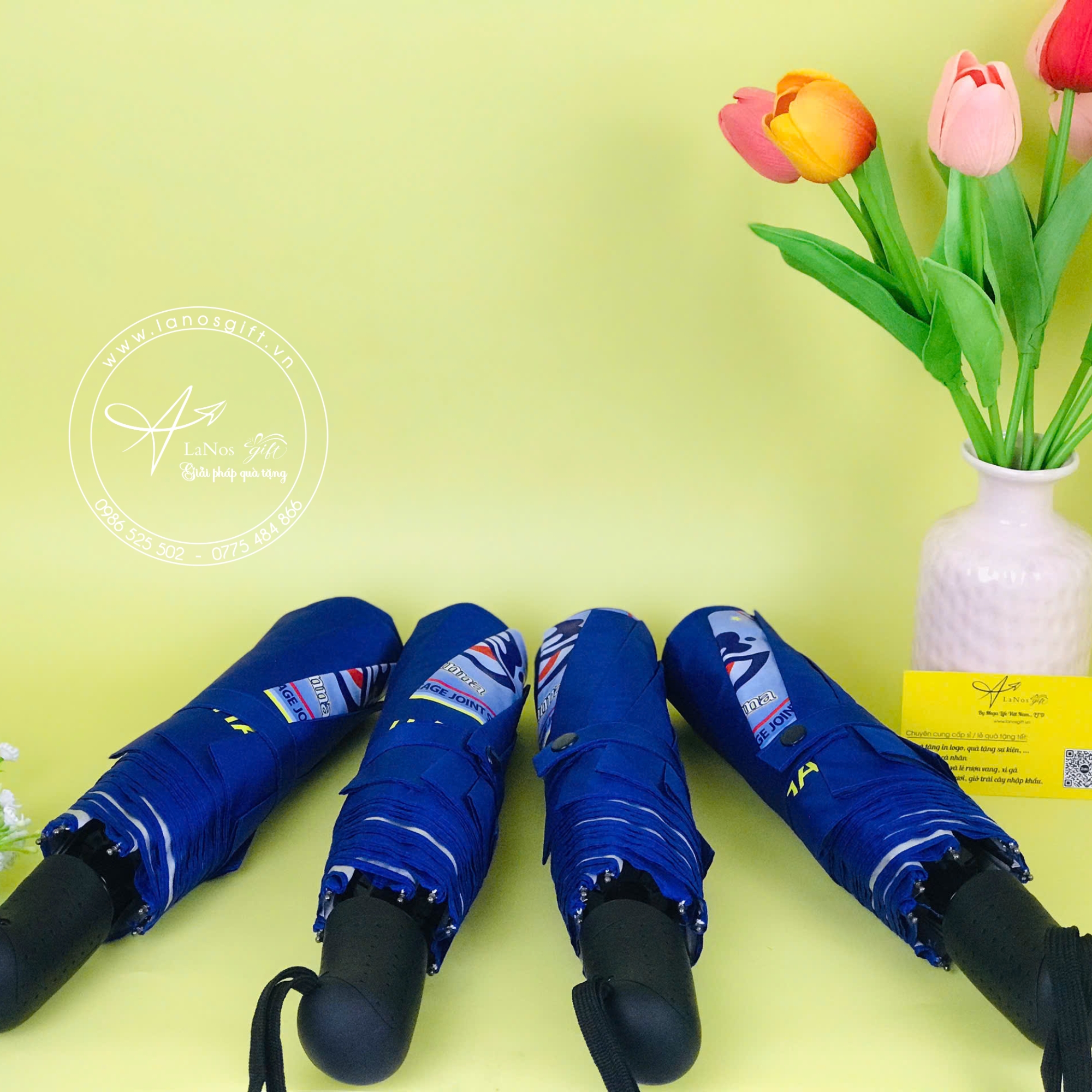 Ô Dù In Logo - Quà Tặng Thiết Kế Theo Yêu Cầu - LNOD 04 - Hình ảnh 12