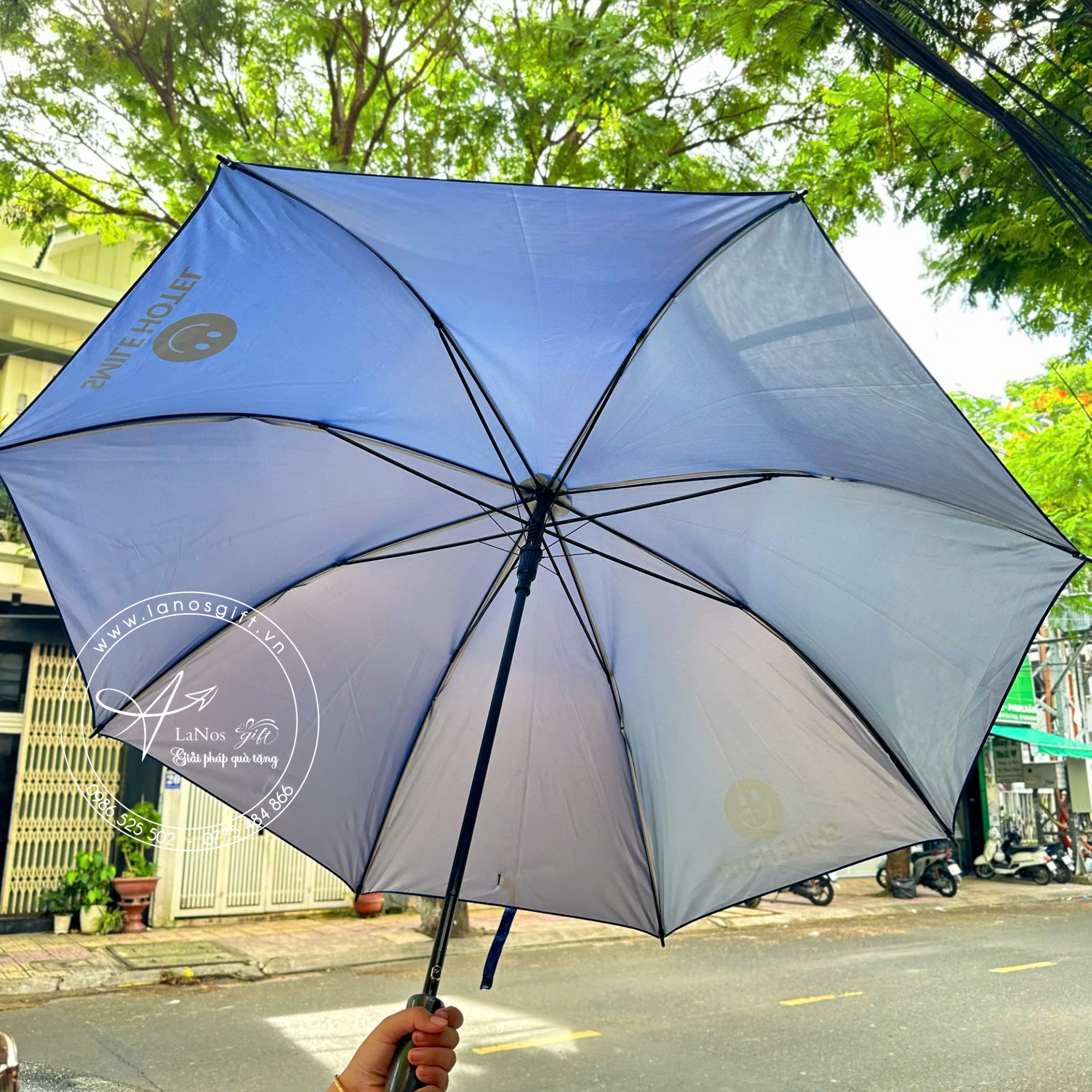 Ô Dù In Logo - Quà Tặng Thiết Kế Theo Yêu Cầu - LNOD 01 - Hình ảnh 5