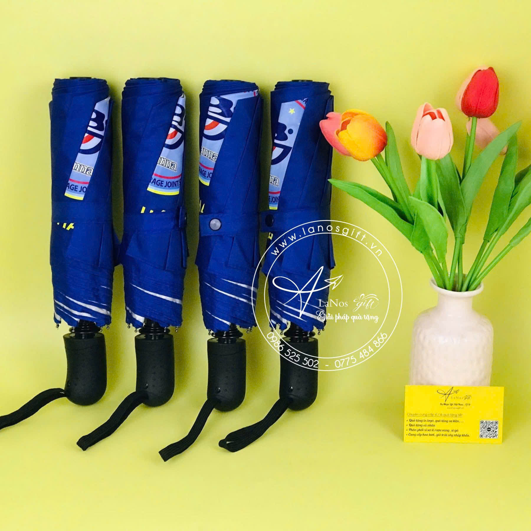 Ô Dù In Logo - Quà Tặng Thiết Kế Theo Yêu Cầu - LNOD 04 - Hình ảnh 13