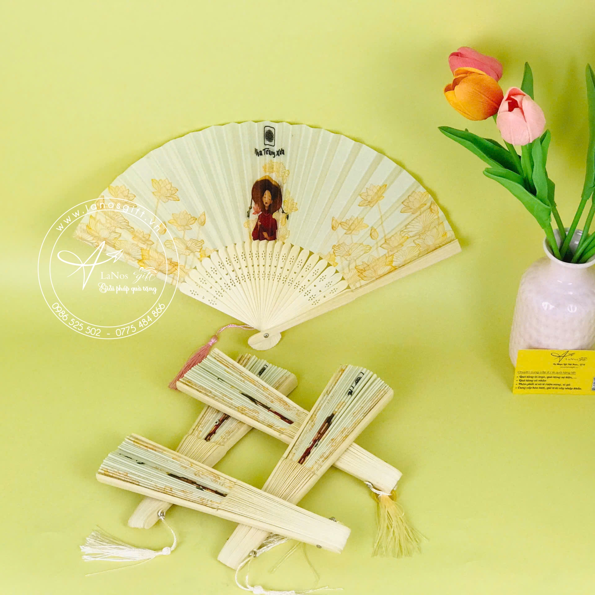 Quạt nan in logo - LNQN 01 - Hình ảnh 2
