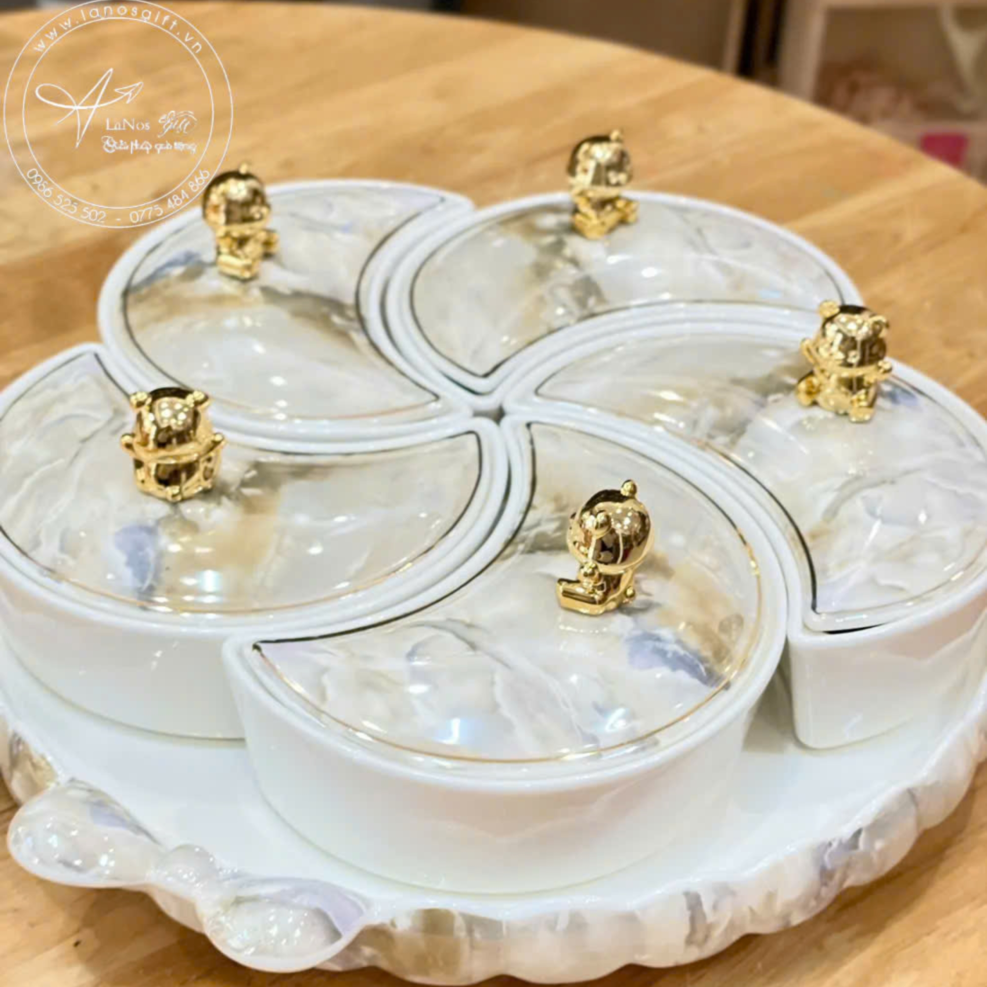 Bộ khay mứt in logo - LNKM 06